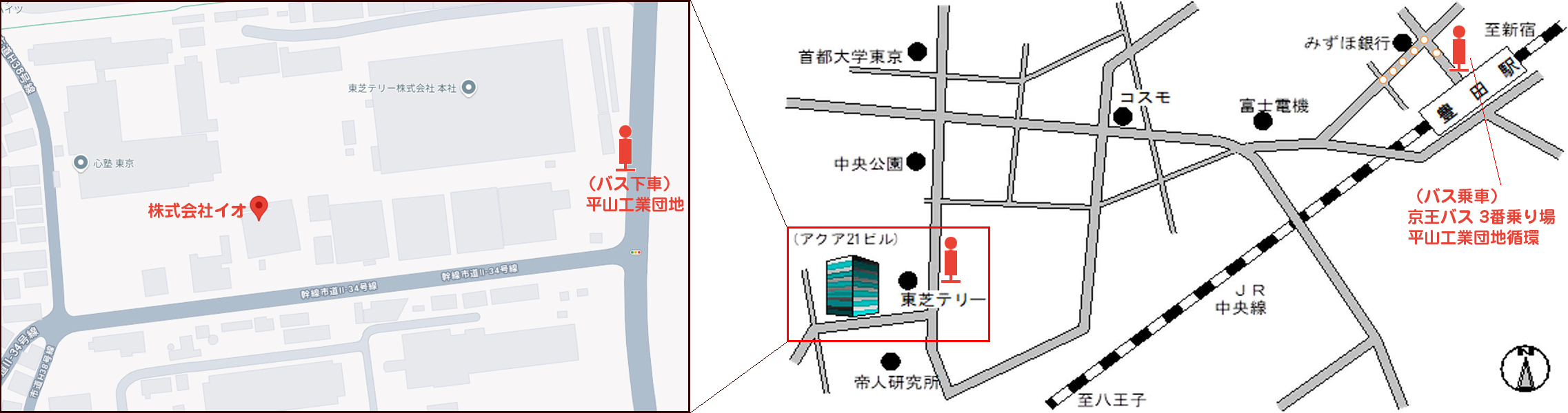 アクセス地図